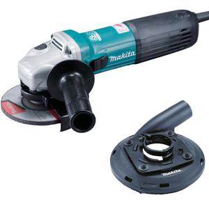 MAKITA GA5040C szlifierka ktowa 125mm 1400W z regulacj obrotw SJS2 anty-restart agodny rozruch + 122B42-7 osona do szlifowania z odsysaniem pyu - 2869593370