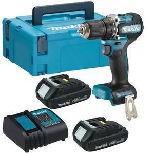 MAKITA DDF487SYJ akumulatorowa wiertarko-wkrtarka 40Nm LXT 18V Li-Ion BLDC XPT MAKPAC + 2x aku 1,5Ah + walizka MAKPAC - 2869814120