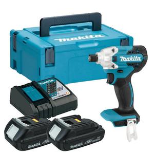 MAKITA DTD156RYJ akumulatorowa zakrtarka udarowa 155Nm HEX 1/4" LXT 18V 2x 1.5Ah MAKPAC - 2869814143