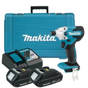 MAKITA DTD156RYE akumulatorowa zakrtarka udarowa 155Nm HEX 1/4" LXT 18V 2x 1.5Ah - 2869814145