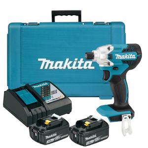 MAKITA DTD156RFE akumulatorowa zakrtarka udarowa 155Nm HEX 1/4" LXT 18V 2x 3.0Ah - 2869814147