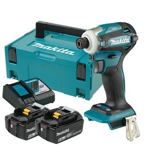 MAKITA DTD172RGJ akumulatorowa zakrtarka udarowa 180Nm 4 biegi HEX 1/4" LXT 18V BLDC XPT 2x 6.0Ah MAKPAC - 2870085253