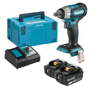 MAKITA DTW181RGJ akumulatorowy klucz udarowy 70Nm / 210Nm 1/2" LXT 18V BLDC XPT + 2x aku 6.0Ah + adowarka + walizka MAKPAC - 2870260821