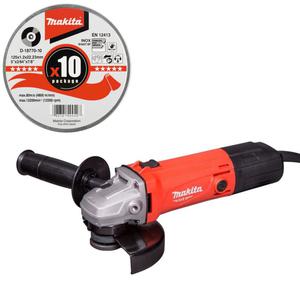 MAKITA MT M9503R szlifierka ktowa 125mm 570W + D-18770-10 Ekstra cienka tarcza tnca do stali szlachetnej paska 125mm 1.2mm (10 szt.) - 2870443534