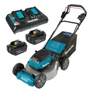 MAKITA DLM532PT2 akumulatorowa kosiarka 53,4cm 70L 2x18V LXT 18V 2x 5,0Ah BLDC XPT Li-Ion (2x18v=36V z napdem bezszczotkowa stalowy korpus) - 2870600513