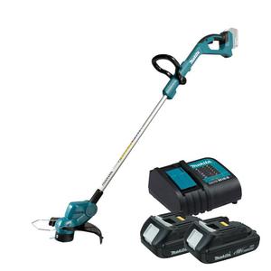 MAKITA DUR193SH2 akumulatorowa ykowa podkaszarka / kosa do trawy 26cm LXT XPT 18V 2x 1.5 Ah Li-Ion - 2870823286