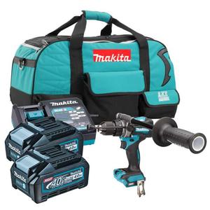 MAKITA HP001G akumulatorowa wiertarko-wkrtarka udarowa 140Nm XGT 40V Max BLDC XPT AFT 2x aku. 4.0Ah torba - 2871468133