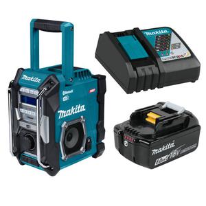 MAKITA MR004G akumulatorowy odbiornik radiowy FM DAB+ BLUETOOTH + 1x aku 18V / 6.0Ah + adowarka - 2871650752