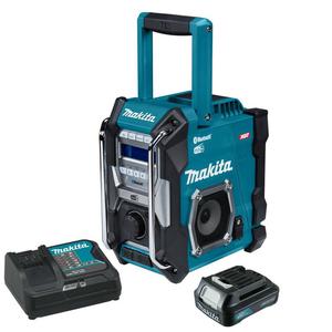 MAKITA MR004G akumulatorowy odbiornik radiowy FM DAB+ BLUETOOTH XGT 40V Max CXT 10.8V - 12V Max, LXT 14,4V LXT 18V IP64 230V + 1x 1.5Ah 12V - 2872266478