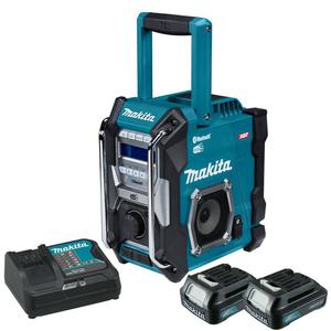 MAKITA MR004G akumulatorowy odbiornik radiowy FM DAB+ BLUETOOTH XGT 40V Max CXT 10.8V - 12V Max, LXT 14,4V LXT 18V IP64 230V + 2x 1.5Ah 12V - 2872266479