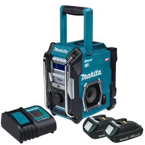 MAKITA MR004G akumulatorowy odbiornik radiowy FM DAB+ BLUETOOTH XGT 40V Max CXT 10.8V - 12V Max, LXT 14,4V LXT 18V IP64 230V + 2x 1.5Ah 18V LXT - 2872266483