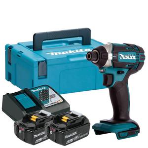 MAKITA DTD152RGJ akumulatorowa zakrtarka udarowa kluczyk udarowy 165Nm HEX 1/4" 18V Li-Ion LXT XPT + 2x 6,0Ah MAKPAC - 2872477854