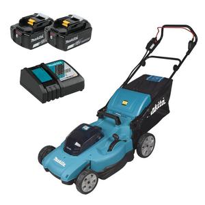 MAKITA DLM538RT2 akumulatorowa kosiarka 53cm 70L 2x18V LXT 18V XPT Li-Ion 2x aku 5.0Ah - 2878593412