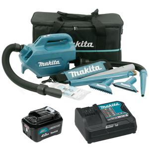 MAKITA CL121DSM akumulatorowy odkurzacz 28W CXT 10.8V - 12V Max 3 biegi dmuchawa + 1x aku 4.0Ah torba - 2874563547