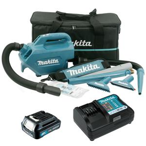 MAKITA CL121DWY akumulatorowy odkurzacz 28W CXT 10.8V - 12V Max 3 biegi dmuchawa + 1x aku 1.5Ah torba - 2874563549