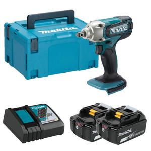 MAKITA DTW190RTJ akumulatorowy klucz udarowy 190Nm 1/2" LXT 18V Li-Ion 2x aku 5.0Ah MAKPAC - 2877733419