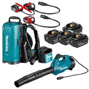 MAKITA UB001CZ akumulatorowa dmuchawa PDC connect 36V BLDC IPX4 252 km/h + PDC01Z plecak zasilajcy 2x18V LXT 18V PDC connect bez adapterw + 4x 5.0A - 2877933520