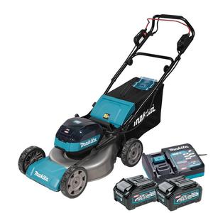 MAKITA LM001GZ akumulatorowa kosiarka z napdem 48cm zbiornik 62l 1900W 10-stopniowa regulacja XGT 40Vmax BLDC Wet Guard SOFT NO LOAD + 2x 4.0Ah - 2878593576