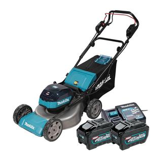 MAKITA LM001GZ akumulatorowa kosiarka z napdem 48cm zbiornik 62l 1900W 10-stopniowa regulacja XGT 40Vmax BLDC Wet Guard SOFT NO LOAD + 2x 5.0Ah - 2878593577