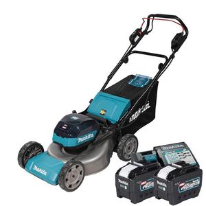 MAKITA LM001GZ akumulatorowa kosiarka z napdem 48cm zbiornik 62l 1900W 10-stopniowa regulacja XGT 40Vmax BLDC Wet Guard SOFT NO LOAD + 2x 8.0Ah - 2878593578