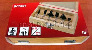 BOSCH 2 607 018 847 profesjonalny zestaw 6-ciu frezw ksztatowych do frezarki na mocowanie 1/4" (2607018847) - 2832329408