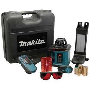 MAKITA SKR200Z samopoziomujcy laserowy niwelator rotacyjny 200m rednicy z detektorem i pilotem...