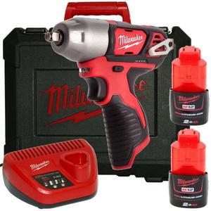 MILWAUKEE M12BIW38-202C Subkompaktowy Klucz Udarowy 3/8" 135Nm 12V 2,0Ah (4933443899 uchwyt kwadratowy kluczyk zakrtarka) - 2832329815