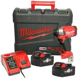 MILWAUKEE M18CID-402C Zakrtarka udarowa 23 / 79 / 180Nm Trzybiegowa HEX 1/4" 18V 4,0Ah Li-Ion (4933440531 kluczyk udarowy klucz) - 2832329874