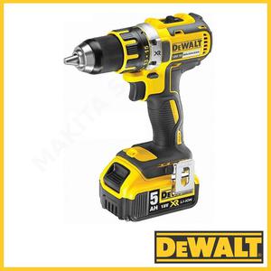 DEWALT Akumulatorowa wiertarko-wkrtarka DCD790P2-QW w tym 2aku 18V/5.0Ah XR Li-Ion walizka,...