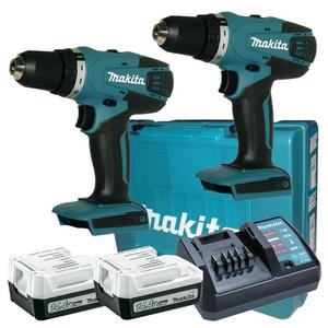 MAKITA DF347DWE + DF347DZ 2x Wiertarko-wkrtarka 30Nm Seria G 14.4V + 2x Akumulator 1.5Ah +...