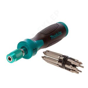 MAKITA P-90071 wkrtak funkcyjny z grzechotk uchwytem magnetycznym i bitami 13 elementw (rubokrt na bity, przeduka P90071) - 2832331027