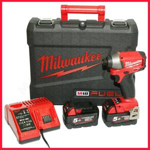 MILWAUKEE M18CID-502C Zakrtarka udarowa 23 / 79 / 180Nm Trzybiegowa HEX 1/4" 18V 5,0Ah Li-Ion (4933448130 kluczyk udarowy klucz) - 2832331133