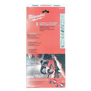 MILWAUKEE 48390519 Brzeszczoty (3szt) do piy tamowej dugo ostrza 898,52 mm do cicia metalu...