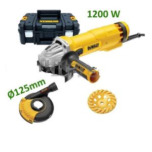 DeWALT DWE4217KT Szlifierka ktowa 125mm 1200W, zestaw odsysajcy DWE46150, kufer TSTAK, garnkowa...