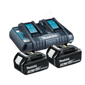 MAKITA DC18RD + 2xBL1830B dwuportowa szybka ladowarka 7.2V - 18V Li-Ion/Ni-Mh + 2x Akumulator 18V 3.0Ah - 2832332214