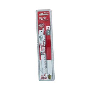 MILWAUKEE 48005035 Brzeszczoty 150 mm, 5TPI komplet 5 szt., The AX do prac wyburzeniowych, do...