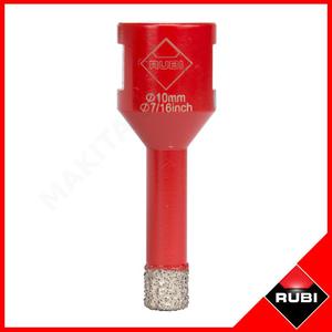 RUBI 06964 Koronka korona diamentowa do wiercenia na sucho fi 10mm do szlifierki ktowej (Wierto diamentowe DRYGRES) - 2835172573