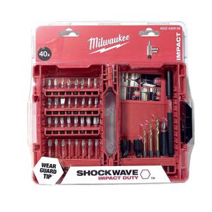 MILWAUKEE 4932430908 Zestaw wierte, nasadek i bitw 40 sztuk SHOCKWAVE Impact Duty (wierta nasadki bity) - 2869915086