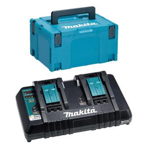 MAKITA DC18RD dwuportowa szybka adowarka 7.2V - 18V Li-Ion/Ni-Mh + walizka systemowa MAKPAC