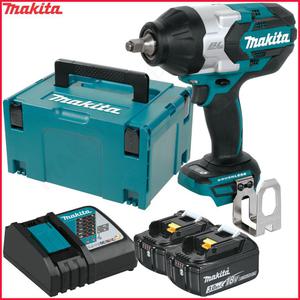 MAKITA DTW1002RFJ akumulatorowy kluczyk udarowy 1000Nm / 1600Nm 1/2" LXT 18V 3,0Ah Li-Ion BLDC MAKPAC - 2878025571