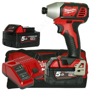 MILWAUKEE M18BID-502B Zakrtarka udarowa 130 / 180Nm Dwubiegowa HEX 1/4" 18V 5,0Ah Li-Ion (4933443570 kluczyk udarowy klucz) - 2861465658