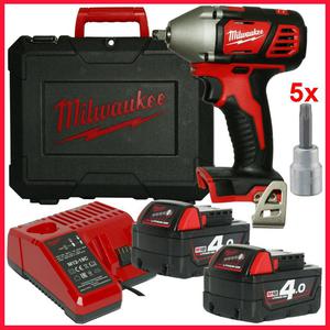 MILWAUKEE M18BIW38-402C Klucz udarowy 3/8" Akumulatorowy 210Nm 18V 4,0Ah (4933443620) + GRATIS 5x Nasadka Torx T40 3/8" - 2861465716