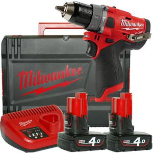 MILWAUKEE M12FPD-402X Subkompaktowa Wiertarko-wkrtarka Udarowa Li-Ion FUEL 12V 4.0Ah 44Nm 2-biegi (4933459804) - 2861466000