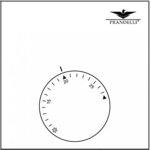 Prandelli Alpha M201 termostat pokojowy regulator temperatury - 2872472648