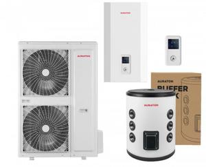 Auraton Tivano 16 kW pompa ciepa SPLIT Toshiba + zbiornik buforowy INOX - 2872659759