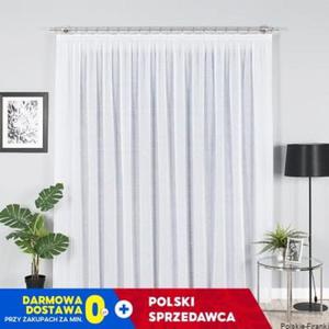 Modna Firana duga z woalu sable wys 220x500cm - 2870095568