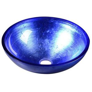 Sapho MURANO BLU umywalka szklana okrga 40x14cm niebieska AL5318-65 - 2870603588