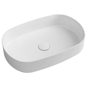 Isvea INFINITY OVAL umywalka ceramiczna nablatowa 55x36 cm biay mat 10NF65055-2L - 2870605314