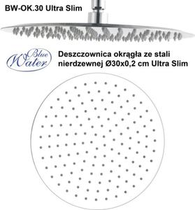 Deszczownia 30 cm BW-OK.30 okrga Ultra Slim Blue Water - 2831079255