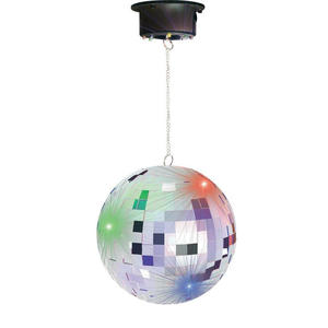 Kula lustrzana PARTY LIGHTS 20 cm 8 diod kolor - 2862440602